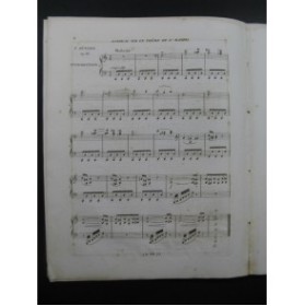 HÜNTEN François Rondeau Thême de Masini Piano 1838