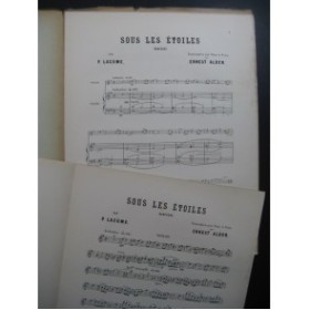 LACOME Paul Sous les Étoiles Berceuse Violon Piano ca1885