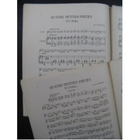 FAUCHEUX Auguste Quatre Petites Pièces Violon Piano ca1887