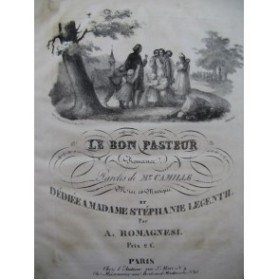 ROMAGNESI Antoine Le Bon Pasteur Chant Piano ca1830