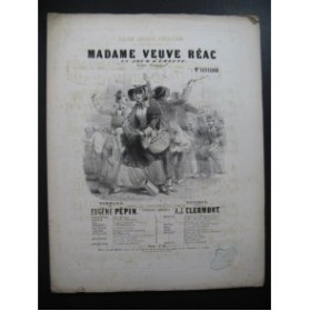 CLERMONT A. J. Madame Veuve Réac Chant Piano ca1840