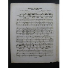 CLERMONT A. J. Madame Veuve Réac Chant Piano ca1840