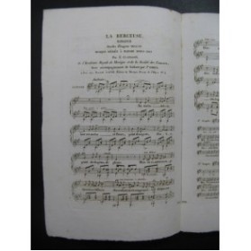 CLAPISSON Louis La Berceuse Chant Guitare ca1830