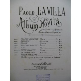 LA VILLA Paolo Coppie Volanti Piano Mandoline ou Violon 1897