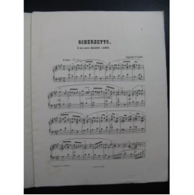 KIESGEN Auguste Scherzetto Dédicace Piano 1886