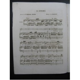 BAZZONI J. La Zingara Chant Piano ca1840