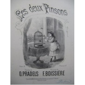BOISSIÈRE Frédéric Les Deux Pinsons Chant Piano ca1887