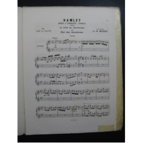 THOMAS Ambroise Hamlet La Fête du Printemps No 2 Piano 4 mains ca1880