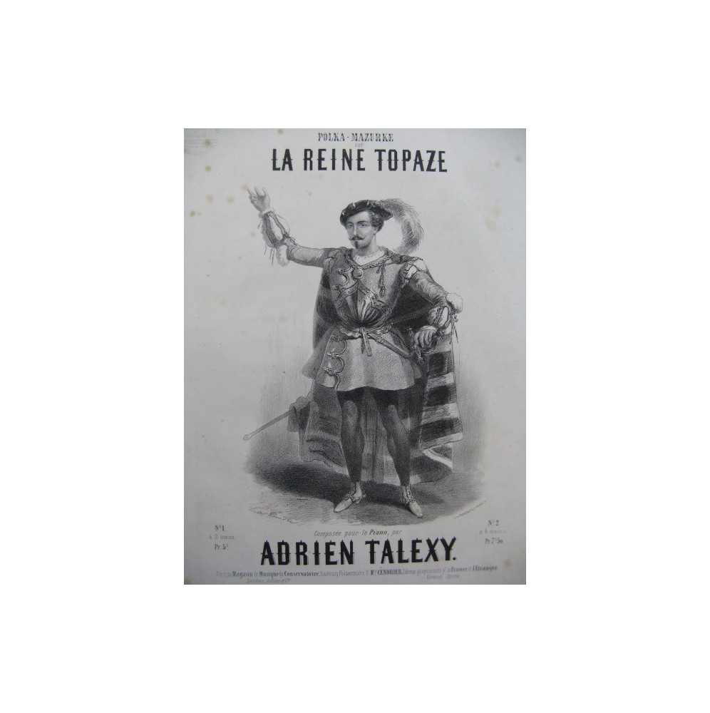 TALEXY Adrien La Reine Topaze Piano XIXe siècle