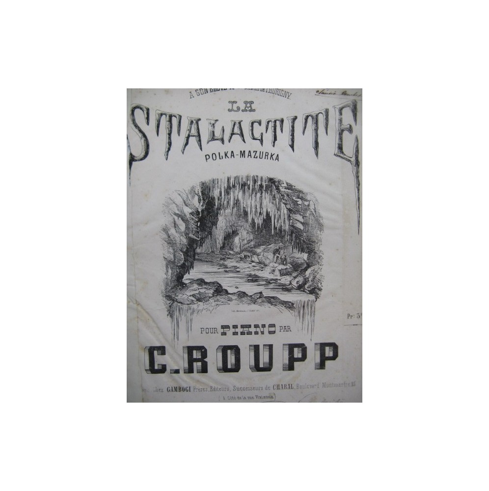 ROUPP C La Stalactite Piano XIXe siècle