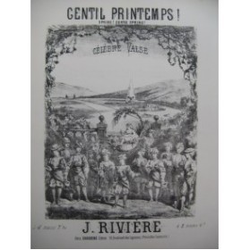 RIVIERE J. Gentil Printemps Piano 1873