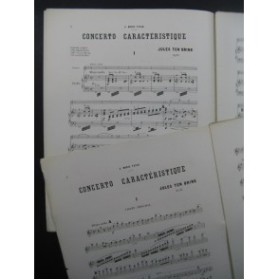 TEN BRICK Jules Concerto Caractéristique Violon Piano 1882