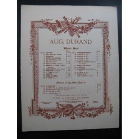 DURAND Auguste Valse No 1 Piano 4 mains 1884