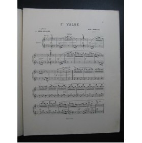 DURAND Auguste Valse No 1 Piano 4 mains 1884