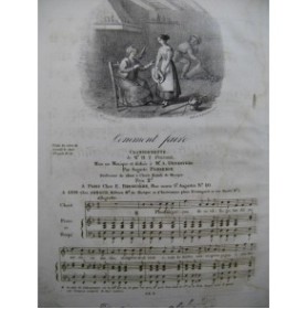 PANSERON Auguste Comment Faire Chant Piano ou Harpe ca1820