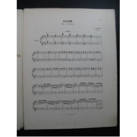 RAFF Joachim Alison Valse à la Viennoise Piano 4 mains 1879
