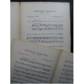 PIETRAPERTOSA J. Fanfare Joyeuse Piano Mandoline XIXe