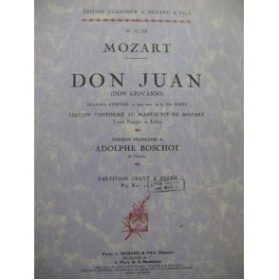 MOZART W. A. Don Juan Chant Piano Opéra 1933