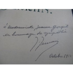 JEMAIN Joseph Canzone Dédicace Chant Piano 1902
