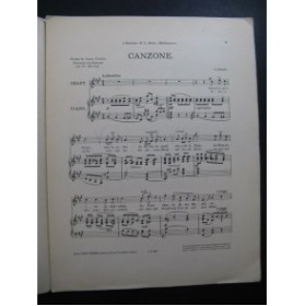 JEMAIN Joseph Canzone Dédicace Chant Piano 1902