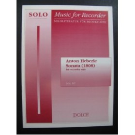 HEBERLE Anton Sonata Recorder Flûte à bec 1993