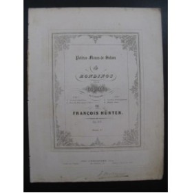 HÜNTEN François Petites Fleurs de Salon 1ère Liv. Piano ca1840