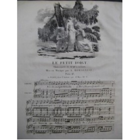 ROMAGNESI Antoine Le Petit Doigt Chant Piano ca1830