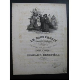 BRUGUIÈRE Edouard Le Faux Ermite Chant Piano ca1830