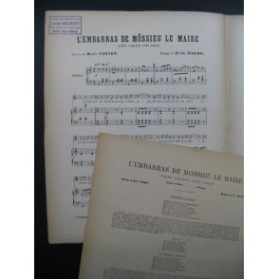 WACHS Frédéric L'Embarras de Mossieu le Maire Chant Piano XIXe