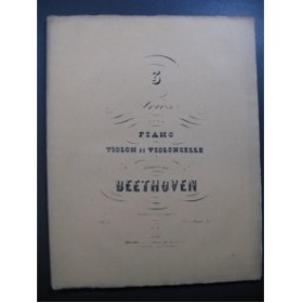 BEETHOVEN Trio No 1 op 1 Piano Violon Violoncelle ca1840