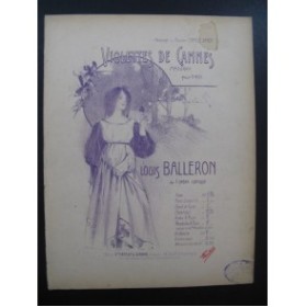 BALLERON Louis Violettes de Cannes Piano XIXe siècle