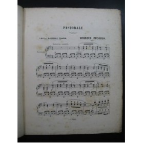 PFEIFFER Georges Pastorale Piano ca1880