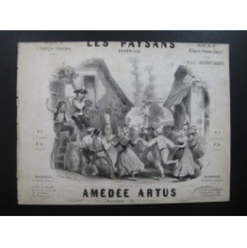 ARTUS Amédée Les Paysans Piano ca1848