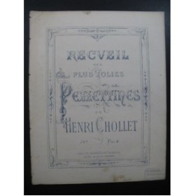 CHOLLET Henri Souvenir de Spa Piano XIXe siècle