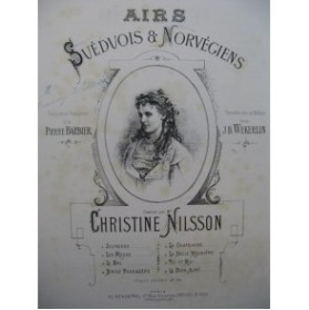 WEKERLIN J. B. Brise Passagère Air Norvégien Chant Piano 1878