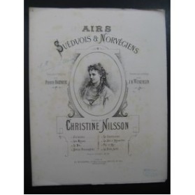 WEKERLIN J. B. Brise Passagère Air Norvégien Chant Piano 1878