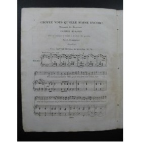 ZIMMERMAN Joseph Croyez vous qu'elle m'aime encore ? Chant Piano ca1830