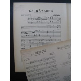 CHILLEMONT La Rêveuse Chant Piano