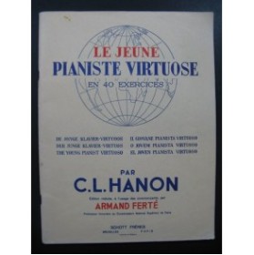 HANON C. L. Le Jeune Pianiste Virtuose 40 Exercices Piano 1963