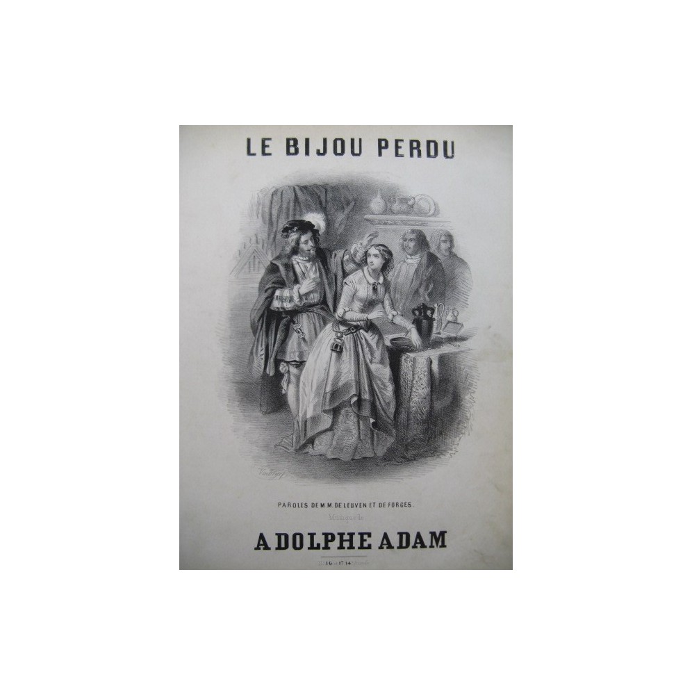 ADAM Adolphe Le Bijou Perdu Ronde Chant Piano XIXe