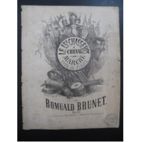 BRUNET Romuald Le 13e Chasseurs à Cheval Piano 1874