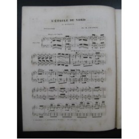 CRAMER H. L'Etoile du Nord Piano ca1855