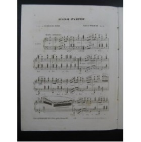 TALEXY Adrien Rêverie Styrienne Piano XIXe siècle