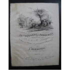 ROMAGNESI Antoine Le Nouveau Démocrite Chant Piano ca1830