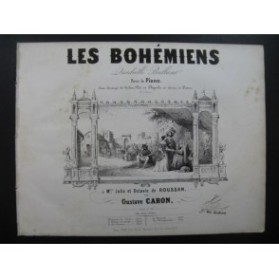 CARON Gustave Les Bohémiens Quadrille Piano ca1850
