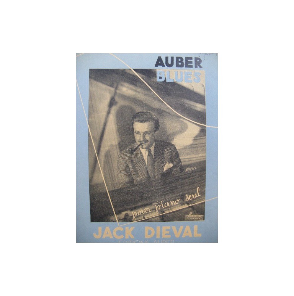 DIEVAL Jack Auber Blues pour Piano 1948