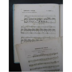 ARTOT J. Romance de Field Violon Piano 1853