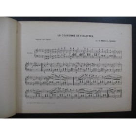 MARCAILHOU G. La Couronne de Violettes Piano XIXe siècle