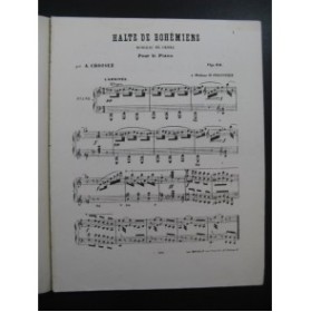 CROISEZ A. Halte de Bohémiens Piano 1855