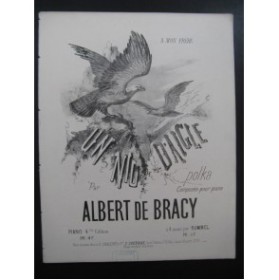 DE BRACY Albert Un Nid d'Aigle Piano XIXe siècle